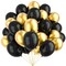 YMSZ Black and Gold Balloons, 67pcs 12 Inch Metallic Gold and Black Balloons for Birthday, Retirement, Graduation, New Year's Eve Party Decorations